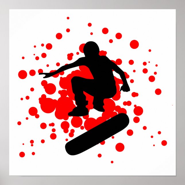 skateboard bubbles poster (Front)