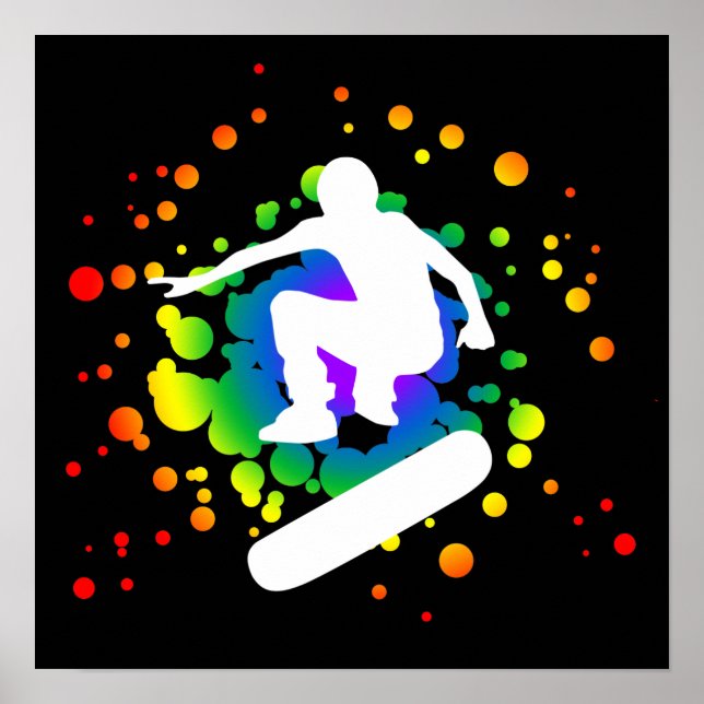 skateboard : bubbles : poster (Front)