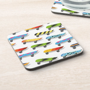 Skateboard Cartoon. Coaster