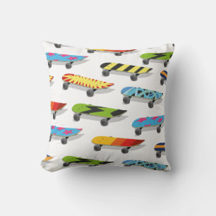 Skateboard Cartoon. Cushion