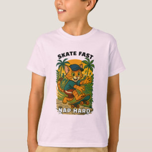 Skateboard cat T-Shirt