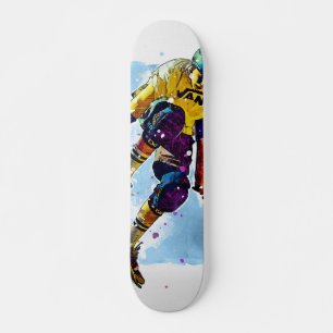Skateboard Chico on skateboard jumping