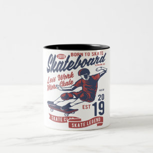Skateboard Club Two-Tone Coffee Mug