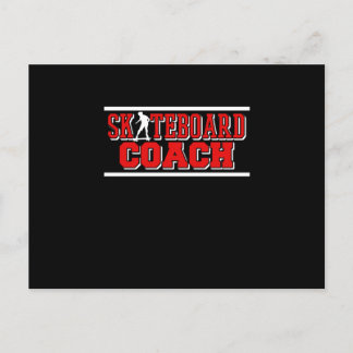 Skateboard Coach Skateboarder Skateboarding Skater Invitation Postcard