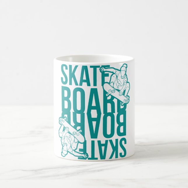 skateboard coffee mug (Center)