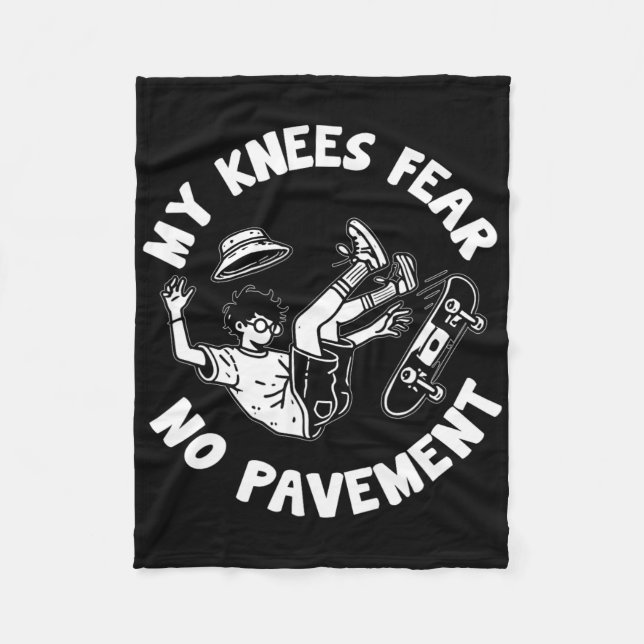 Skateboard Crash Accident Survivor Get Well Skateb Fleece Blanket (Front)