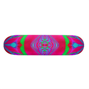 Skateboard Deck Design: Scan Weed.Quad.Red.165