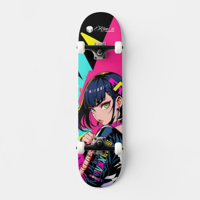 Skateboard Deck - "Respect Women: Oriental Girl" (Front)