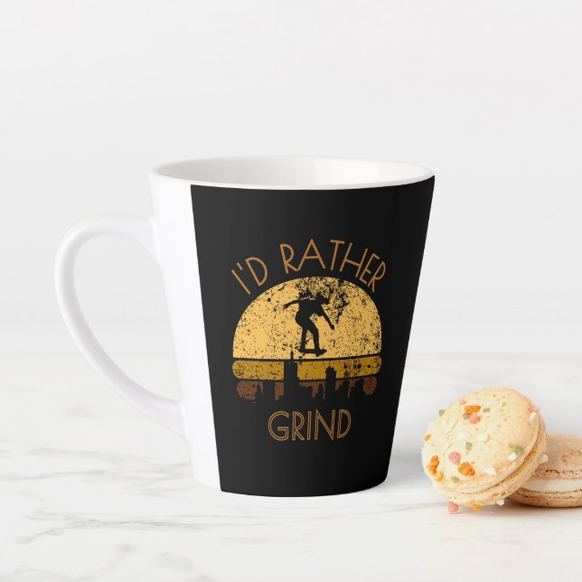 skateboard design latte mugs (In Situ)