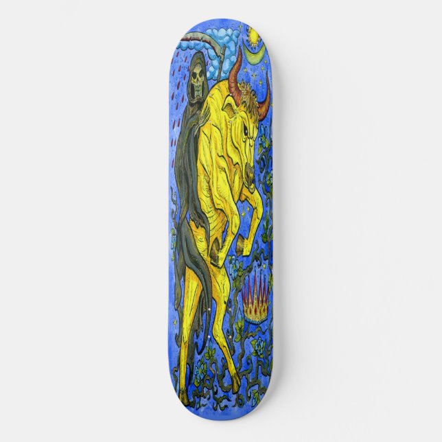 skateboard Devil and Gold Bull (Front)