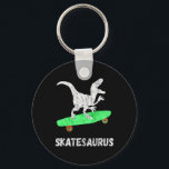 Skateboard Dinosaur Skateboarding T-rex Funny Skat Key Ring<br><div class="desc">Skateboard Dinosaur Skateboarding T-rex Funny Skateboarder</div>