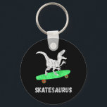 Skateboard Dinosaur Skateboarding T-rex Funny Skat Key Ring<br><div class="desc">Skateboard Dinosaur Skateboarding T-rex Funny Skateboarder</div>