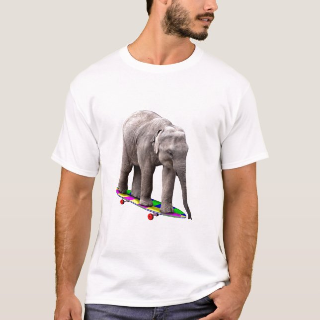 Skateboard elephants T-Shirt (Front)