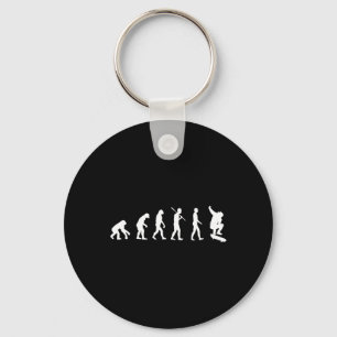 Skateboard Evolution - Skateboarding Gift Shirt Key Ring