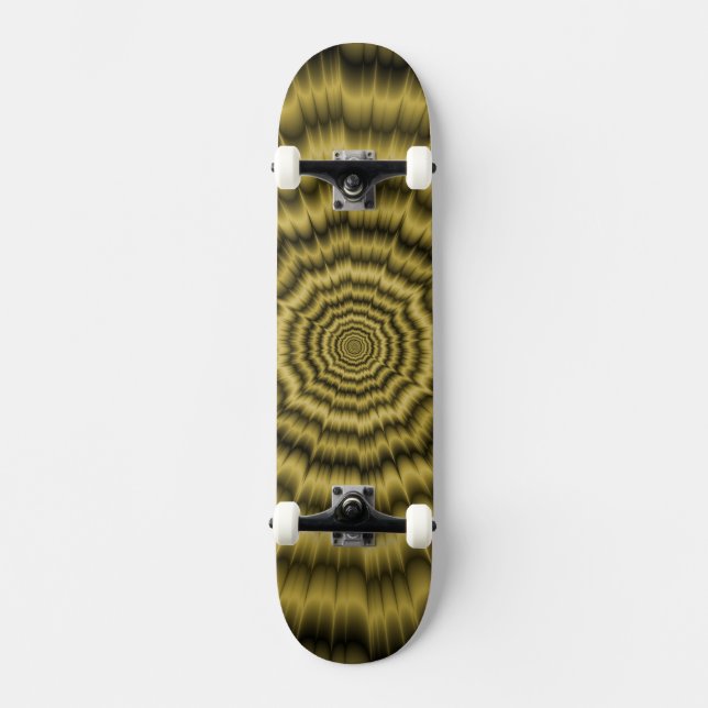 Skateboard    Eye Boggling Explosion in Gold (Front)