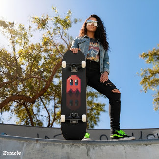 Skateboard fan art Pac-Man phantom red black