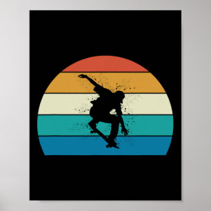 Skateboard Gift - Vintage Skateboarder Poster