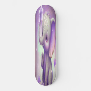 Skateboard Girly beautiful baby purple elephant