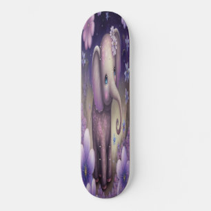 Skateboard Girly sweet baby purple elephant