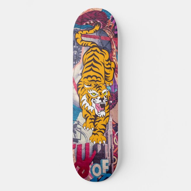 Skateboard Graffiti Tiger (Front)