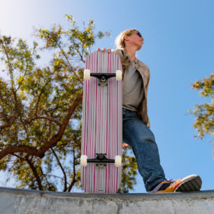 Skateboard Grey with Pink Lines HAMbWG
