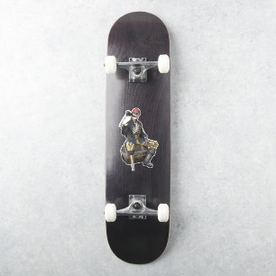 Skateboard Halloween Spirit Rum Pirate