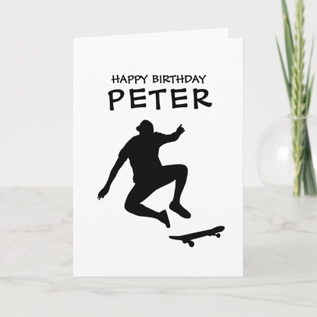 SKATEBOARD HAPPY BIRTHDAY FRIEND Card (Front)