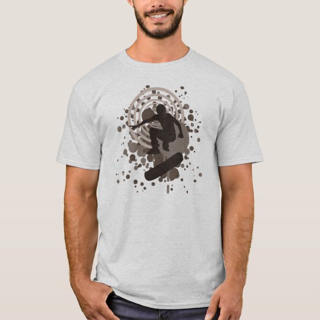skateboard. hi-fi bubbles. T-Shirt (Front)