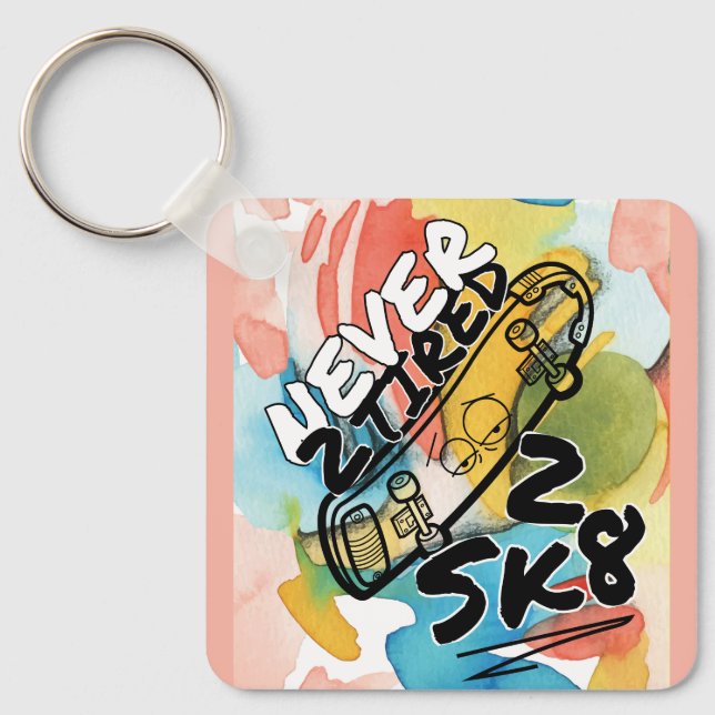 SKATEBOARD  KEY RING (Front)