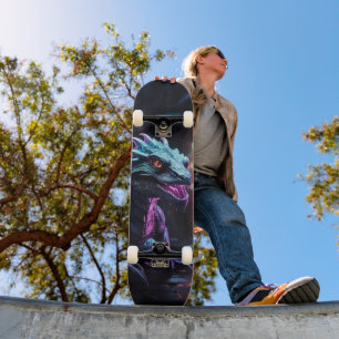 Skateboard Lagarto with Neon Lights