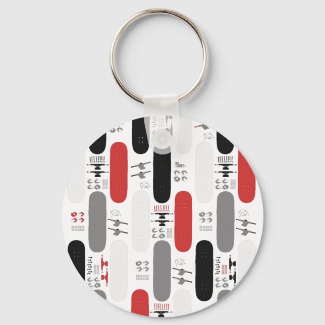 Skateboard Madness (GRB) Key Ring (Front)