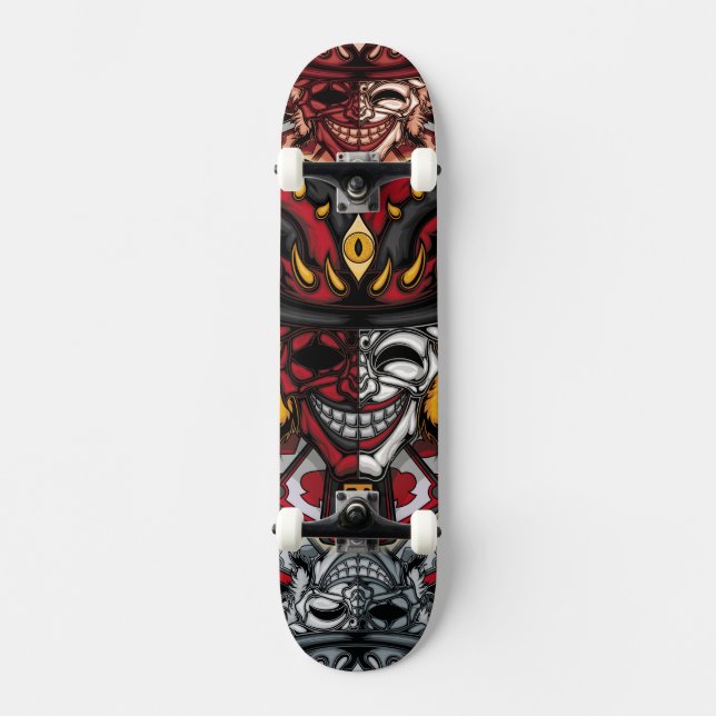 Skateboard Mask of the joker (Front)
