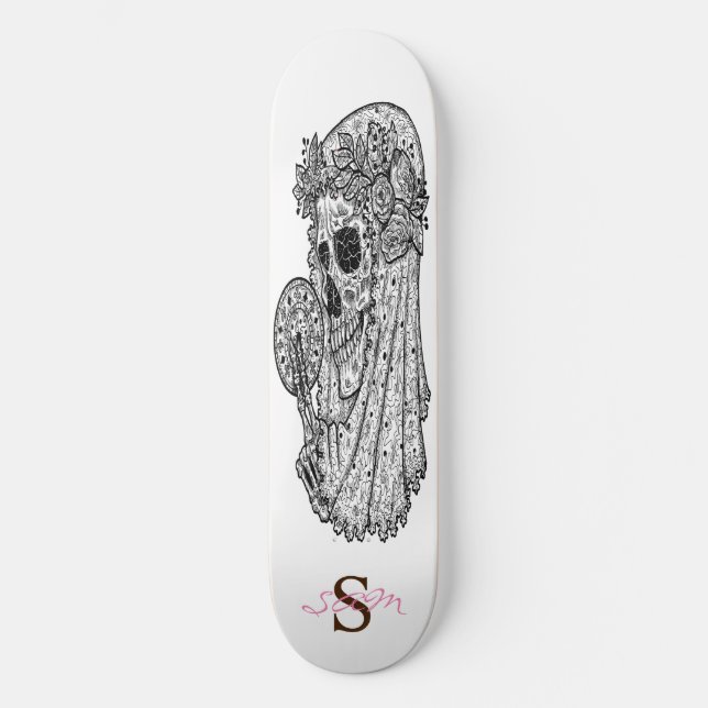 skateboard Monogram LUCKY Skull (Front)