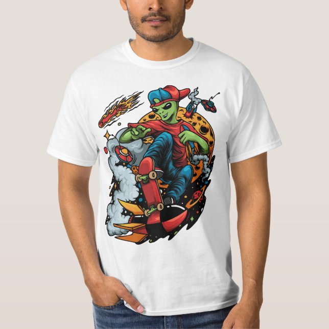 Skateboard of the Galaxy T-Shirt (Front)