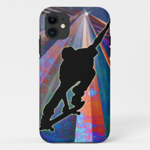 Skateboard on a Building Ray Case-Mate iPhone Case