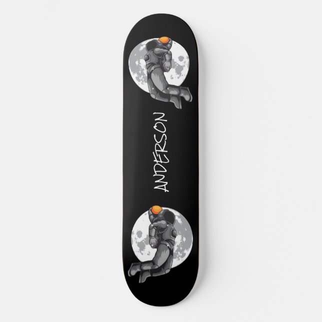 skateboard Personalised Astronaut Slam Dunk (Front)