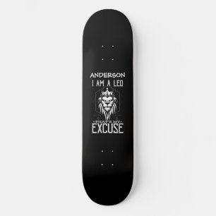 skateboard Personalised Leo Zodiac Sign