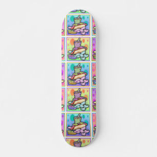 Skateboard - Pop Art Hot Dog with Chips and a Drin