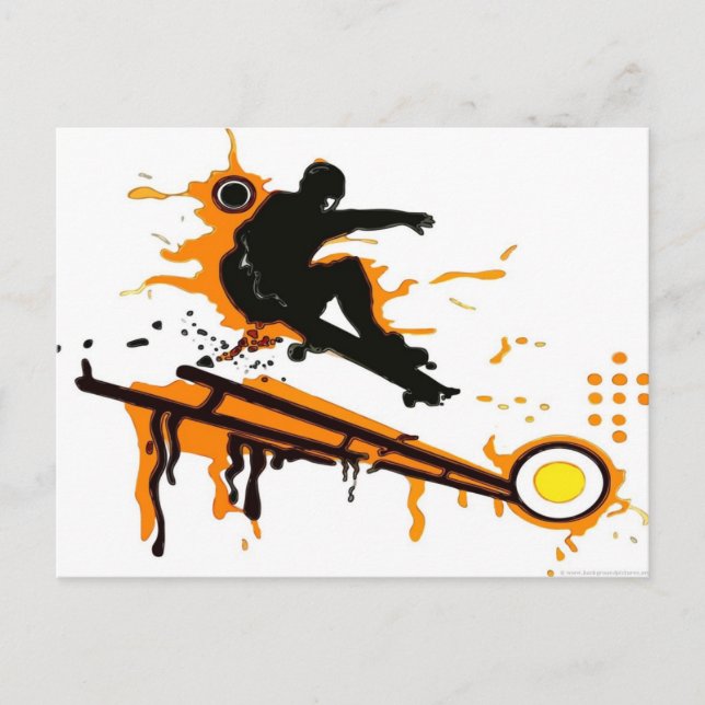 skateboard postcard (Front)