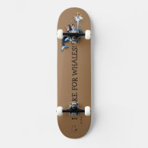 Skateboard Prince Patches "I Brake For Whales!"