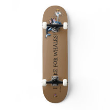 Skateboard Prince Patches "I Brake For Whales!"