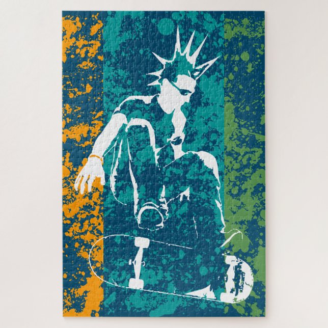 skateboard punk jigsaw puzzle (Vertical)
