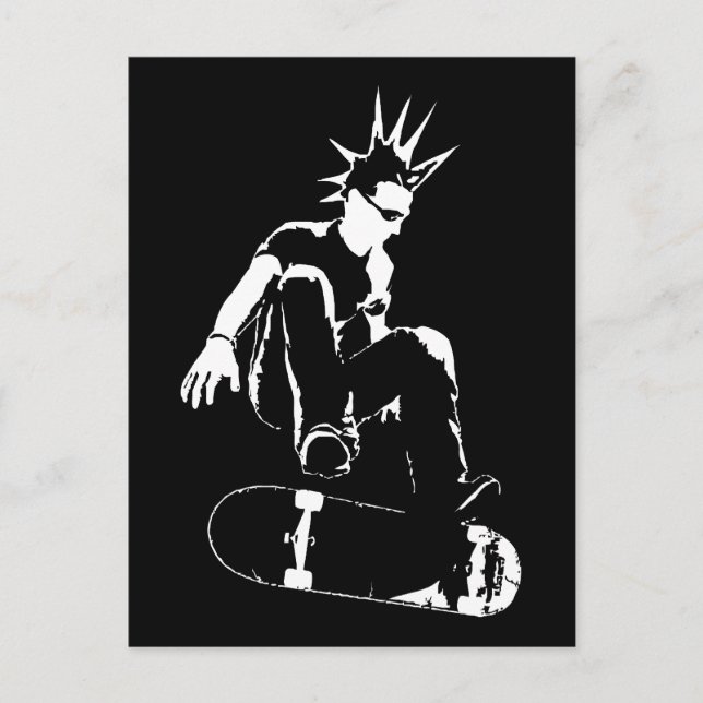 skateboard punk postcard (Front)