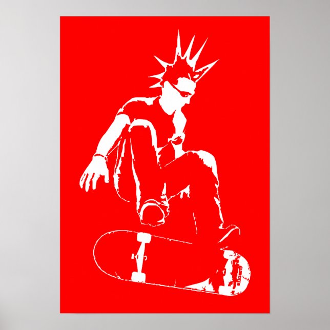 skateboard punk poster (Front)