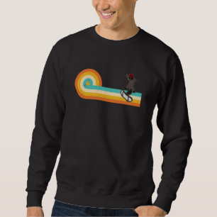 Skateboard raccoon stunts skate hall skater roller sweatshirt