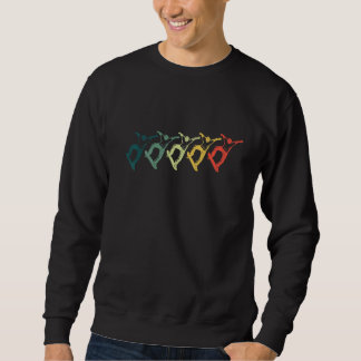 Skateboard Retro Skateboarder Skateboarding 1 Sweatshirt