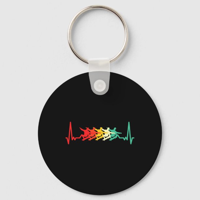 Skateboard Retro Skateboarding Gift  Key Ring (Front)