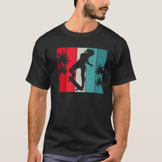 Skateboard Retro Vintage Skateboarding Girl Summer T-Shirt