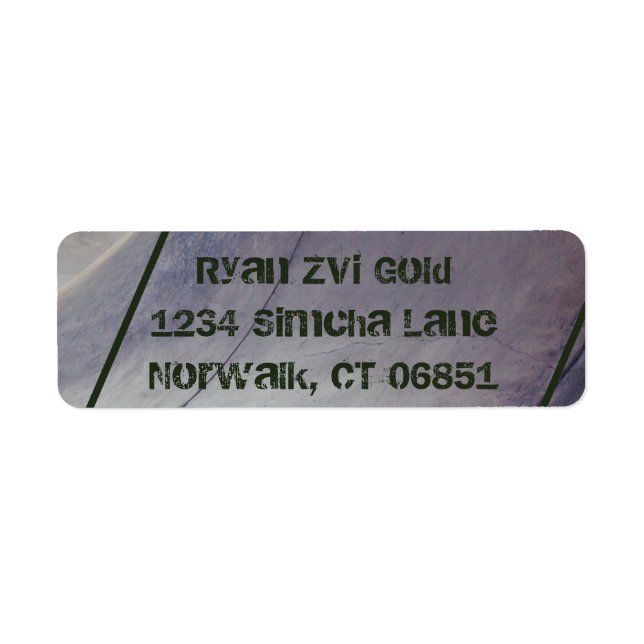 Skateboard Return Address Label (Front)