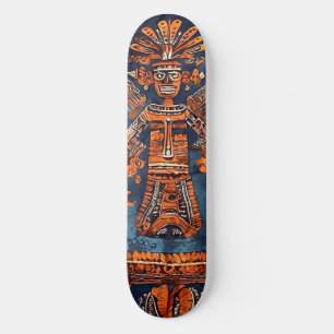 Skateboard Set Azteken style Mexico Middle amer.